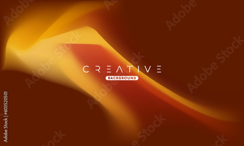 Abstract liquid gradient Background. Fluid colour mix. Orange and Yellow vivid color blend. Modern Design Template For Your ad Banner, Poster, Cover, Web page, Brochure, and flyer. Vector Eps 10