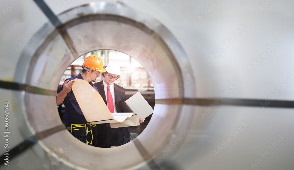 engineer work on ground heavy industry and safety concept engineer work on ground heavy industry and safety concept