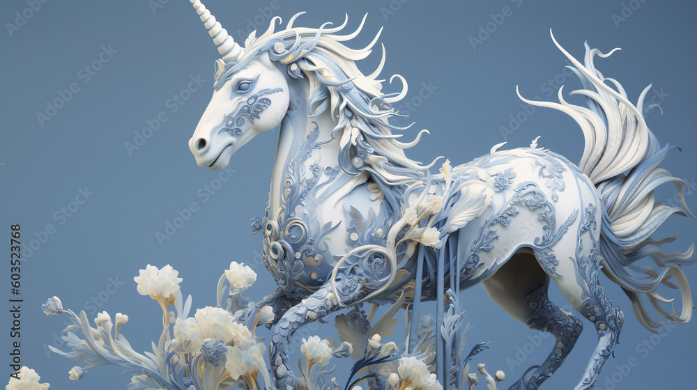 3d render illustration of a unicorn 3d render illustration of a unicorn