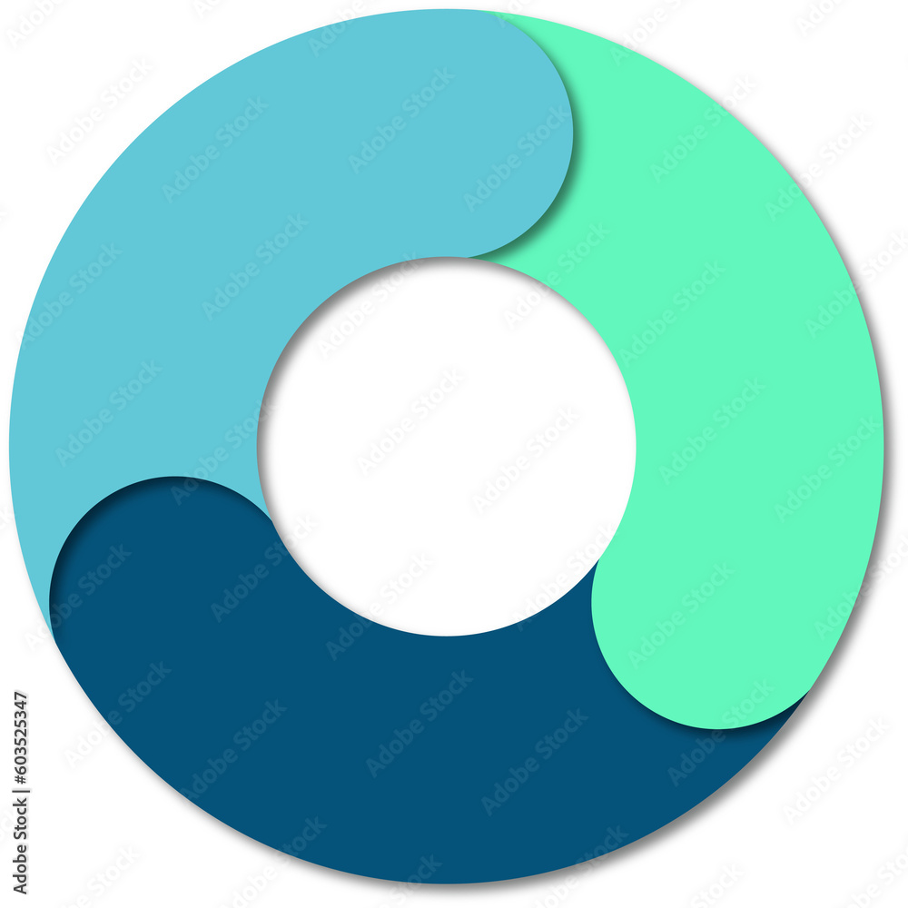 Infographic Pie Flow Chart Diagram 3 Sections Infographic Pie Flow Chart Diagram 3 Sections