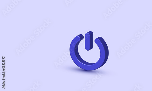 illustration creative minimal shutdown symbols isolated on background