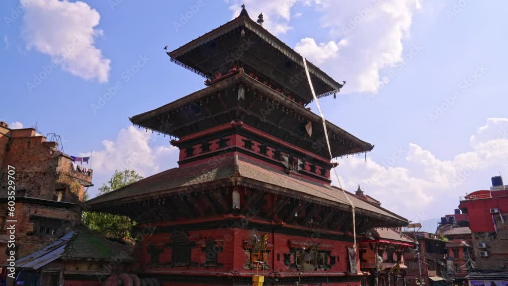 Bhairava Nath Temple at Bhaktapur Durbar Square on a sunny blue sky day in Nepal Bhairava Nath Temple at Bhaktapur Durbar Square on a sunny blue sky day in Nepal
