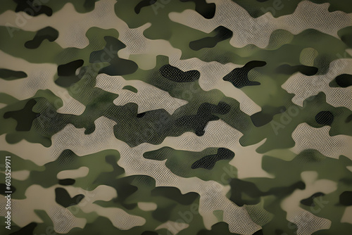 Beautiful texture of military camouflage. Generative AI
