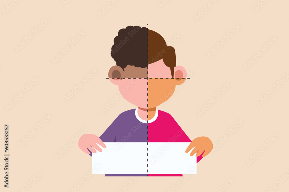 Happy boy playing with toy. Educational games kids concept. Flat vector illustration isolated. Happy boy playing with toy. Educational games kids concept. Flat vector illustration isolated.