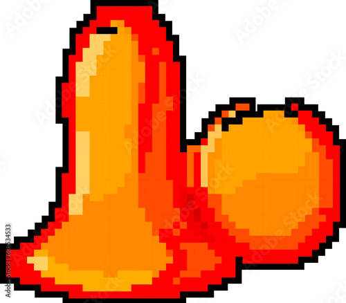 silence earplugs noise game pixel art retro vector. bit silence earplugs noise. old vintage illustration