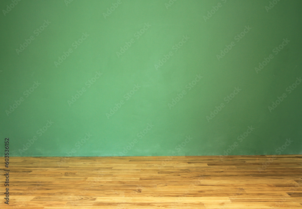 Teak wood parquet and green wall room
Teak wood parquet and green wall room