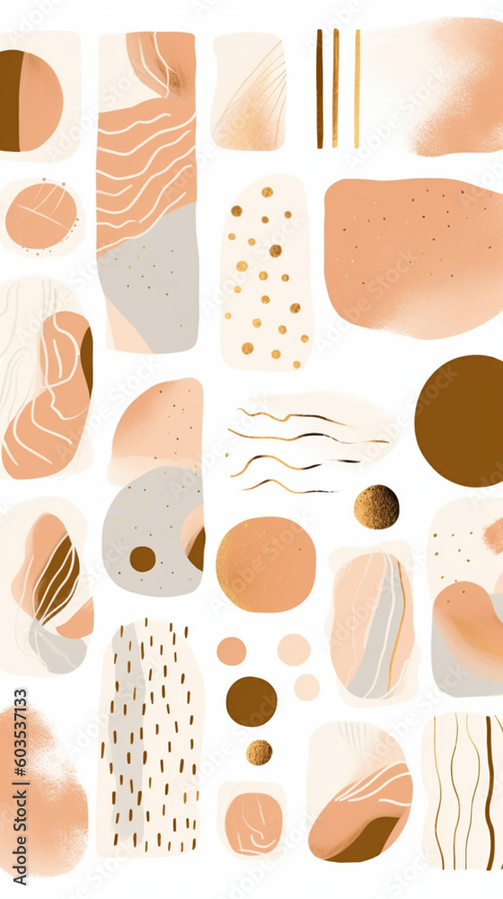 abstract minimal vector boho shapes and lines abstract minimal vector boho shapes and lines