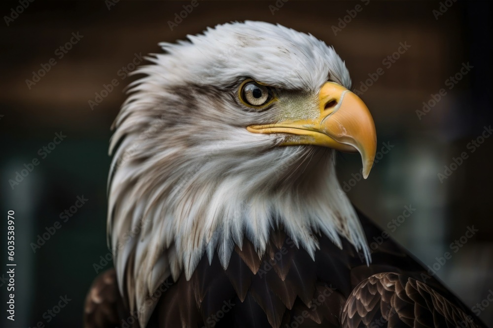 Bald eagle, Haliaeetus leucocephalus. The official national symbol of the United States. AI generated, human enhanced Bald eagle, Haliaeetus leucocephalus. The official national symbol of the United States. AI generated, human enhanced