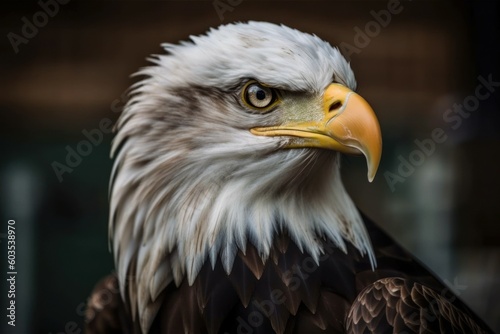 Bald eagle, Haliaeetus leucocephalus. The official national symbol of the United States. AI generated, human enhanced © top images