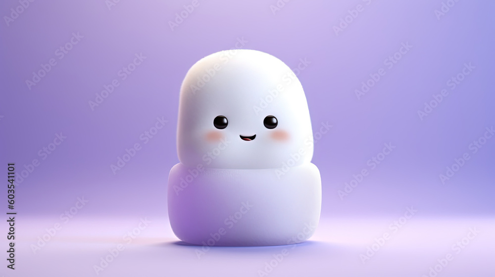 3D cute creatures marshmallow 3D cute creatures marshmallow