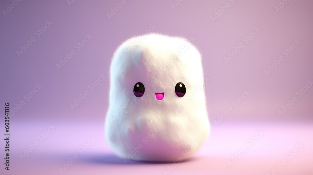 3D cute creatures marshmallow 3D cute creatures marshmallow