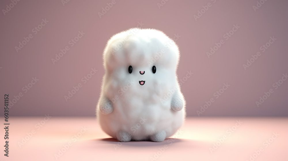 3D cute creatures marshmallow 3D cute creatures marshmallow