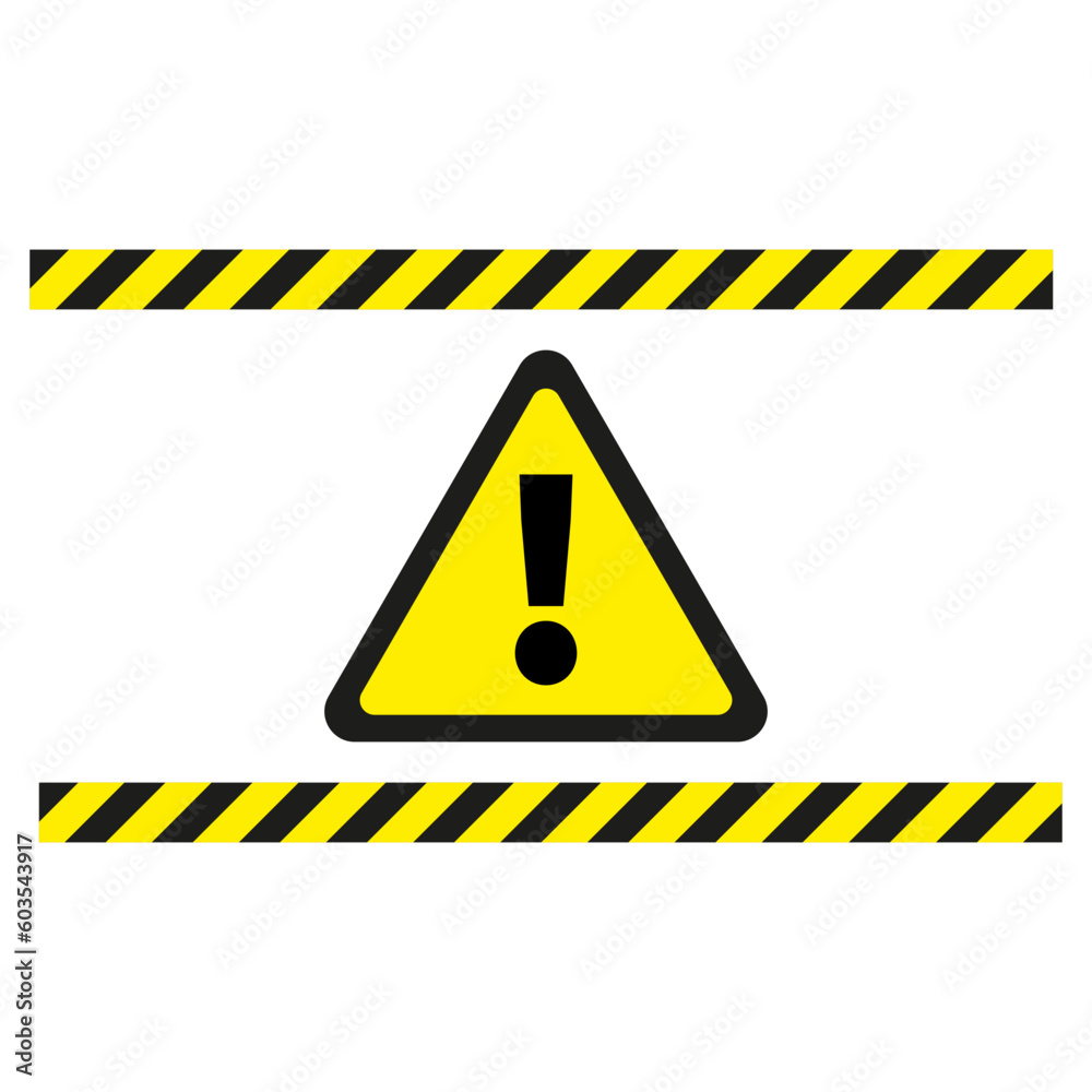 Black and yellow line striped background. Caution tape. Vector illustration. Black and yellow line striped background. Caution tape. Vector illustration.