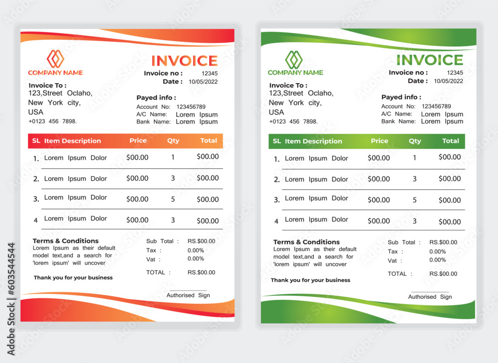 Business Minimal Corporate Invoice design template vector illustration bill form price . Creative template and stationery design payment agreement design template Cash Memo, Vector Quotation Design Business Minimal Corporate Invoice design template vector illustration bill form price . Creative template and stationery design payment agreement design template Cash Memo, Vector Quotation Design