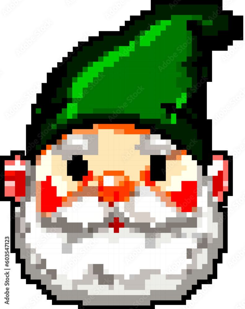 decoration garden gnome game pixel art retro vector. bit decoration garden gnome. old vintage illustration