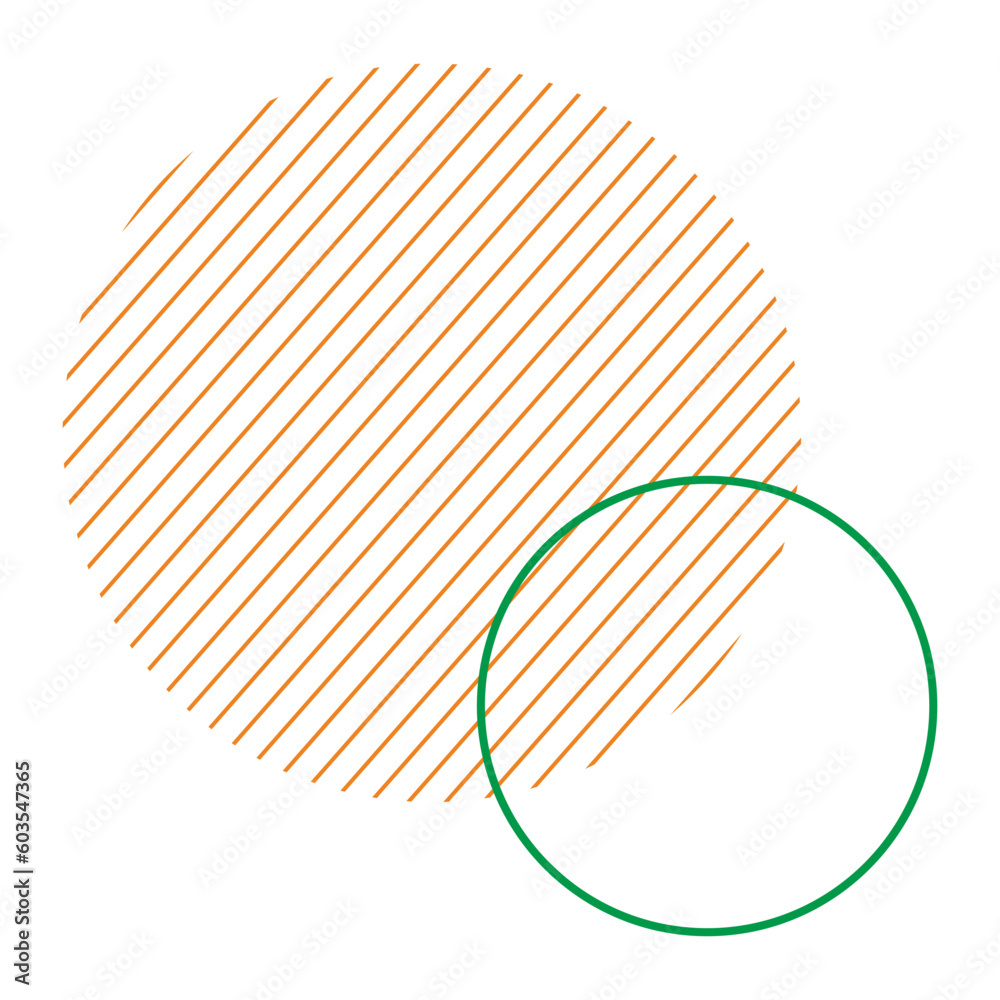 Geometric Circle Striped Shape Geometric Circle Striped Shape