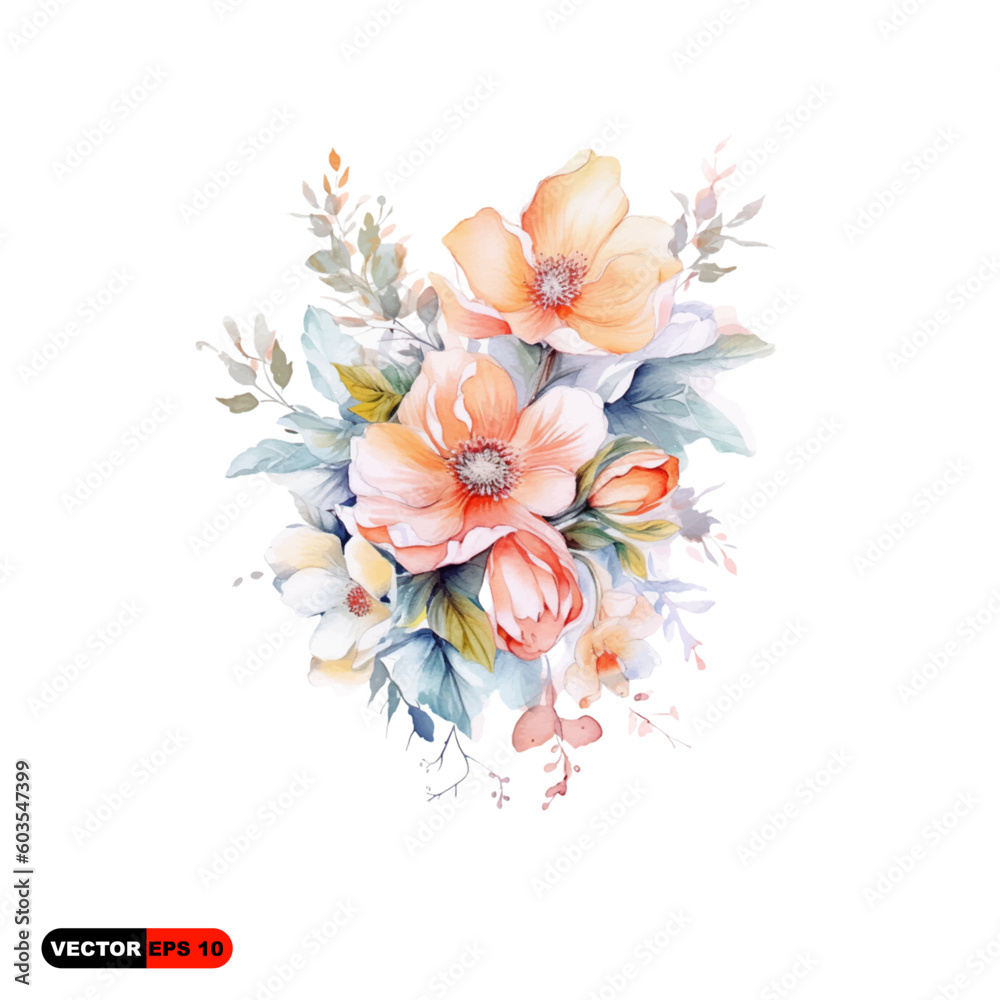 flowers in watercolor frame flower frame flowers in watercolor frame flower frame