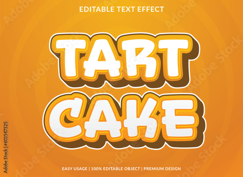 text effect editable template with abstract font style use for typography brand and logo
