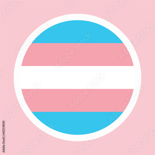 Transgender Pride Flag on pink background