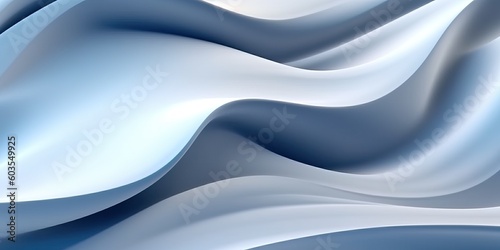 Abstract white swirling background, generative ai