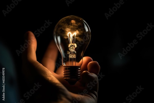 hand holding a lighted ligh...