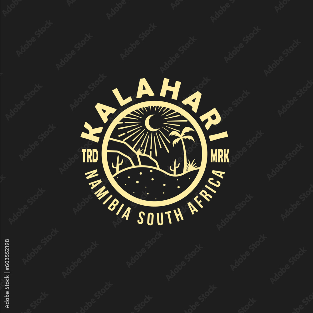 Desert logo design premium vector Desert logo design premium vector