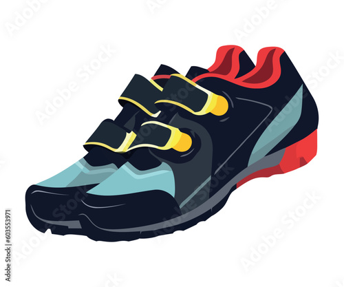 sports shoes pair for extreme activity