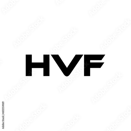 HVF letter logo design with white background in illustrator, vector logo modern alphabet font overlap style. calligraphy designs for logo, Poster, Invitation, etc.