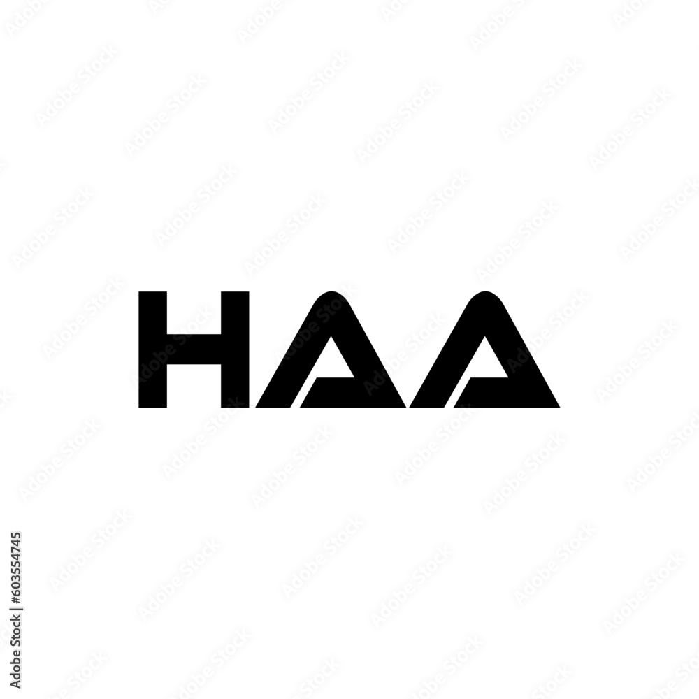 HAA letter logo design with white background in illustrator, vector logo modern alphabet font overlap style. calligraphy designs for logo, Poster, Invitation, etc. HAA letter logo design with white background in illustrator, vector logo modern alphabet font overlap style. calligraphy designs for logo, Poster, Invitation, etc.