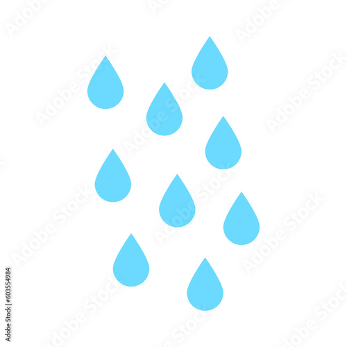 water drop cartoon for graphic design element