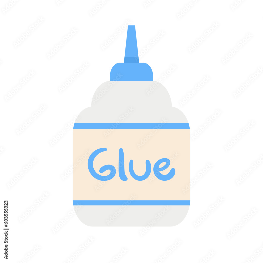 Fototapeta premium School subject icons illustration set_Glue