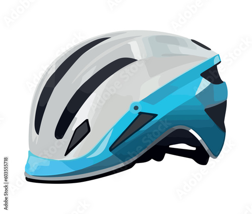 protective sports helmet on white backdrop