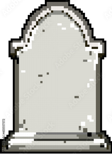 grave headstone game pixel art retro vector. bit grave headstone. old vintage illustration