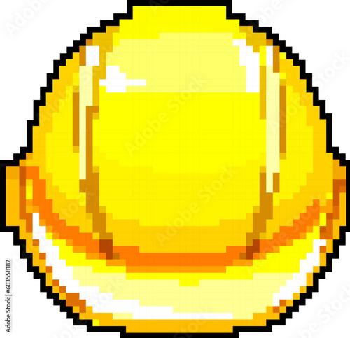 construction helmet builder game pixel art retro vector. bit construction helmet builder. old vintage illustration