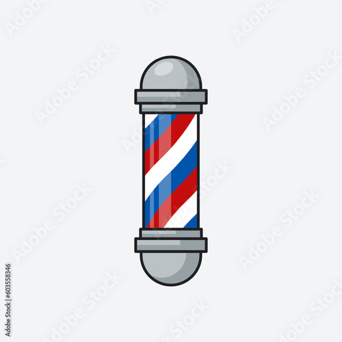 Barber pole icon vector illustration