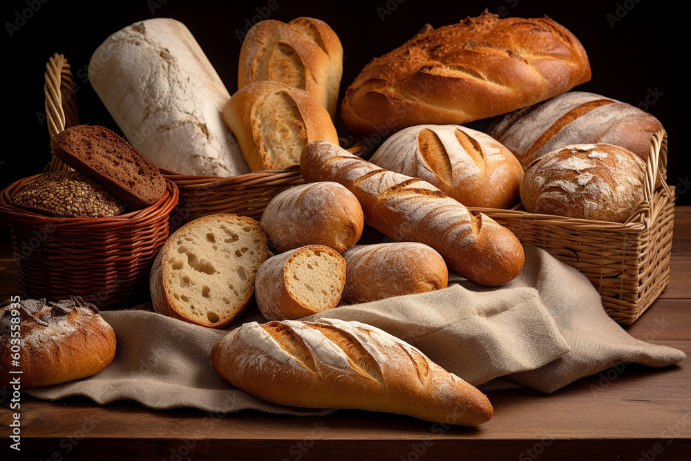 Assortment of bread