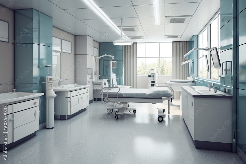 Medical Facilities Illustration Created with Generative AI Medical Facilities Illustration Created with Generative AI