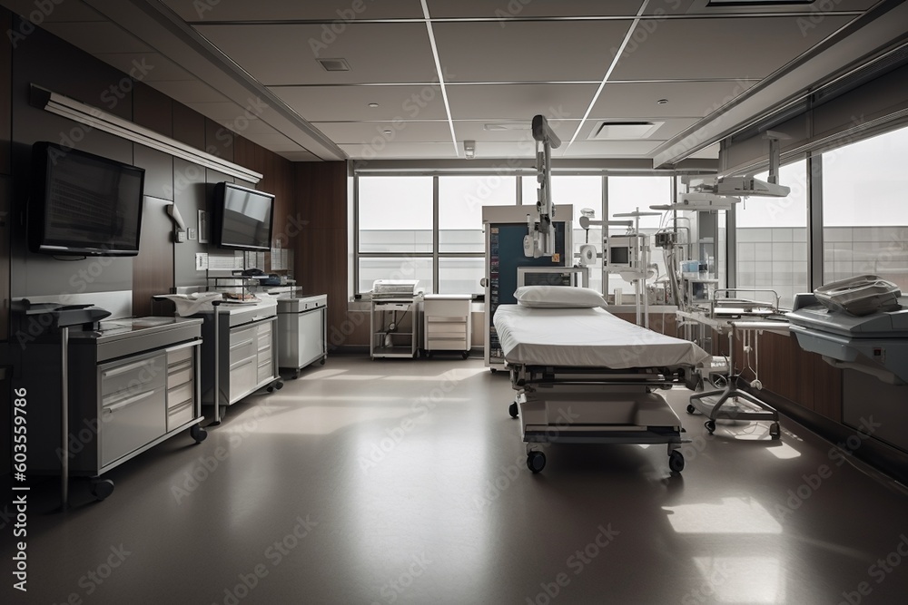Medical Facilities Illustration Created with Generative AI Medical Facilities Illustration Created with Generative AI