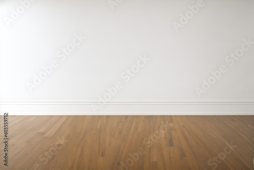 empty room with wooden floor © PakParmin