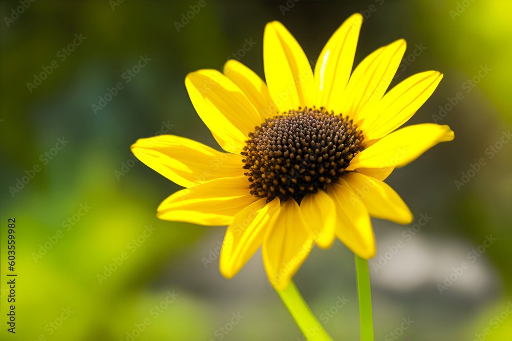 Yellow flower in the garden Yellow flower in the garden