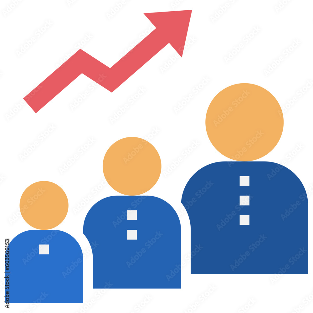 employee development flat style icon employee development flat style icon