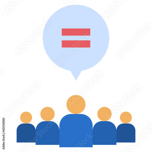 equity flat style icon