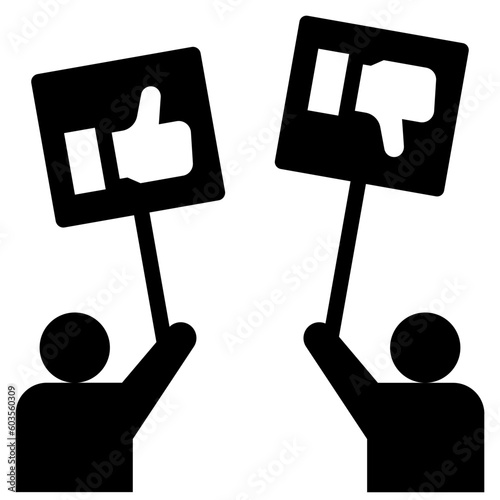 feedback glyph style icon