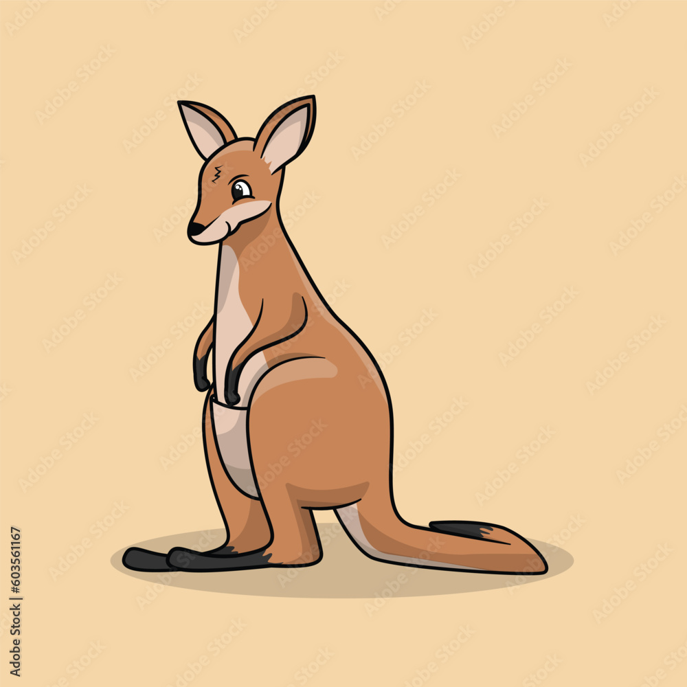 Fototapeta premium kangaroo illustration