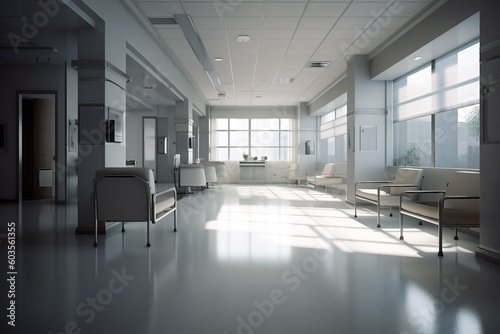 Medical Facilities Illustration Created with Generative AI