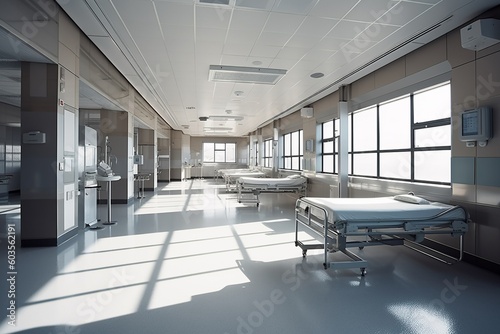 Medical Facilities Illustration Created with Generative AI