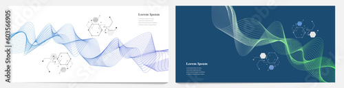 幾何学 抽象 遺伝子 科学 背景 セット