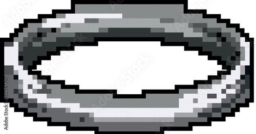 ring jewelry luxury game pixel art retro vector. bit ring jewelry luxury. old vintage illustration