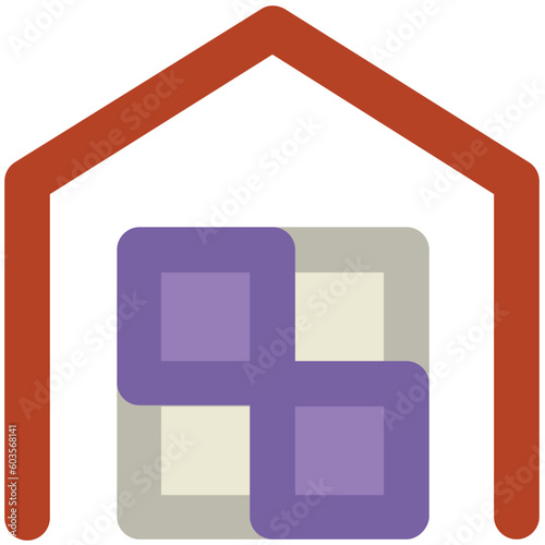 Shack Bold Line Vector Icon

