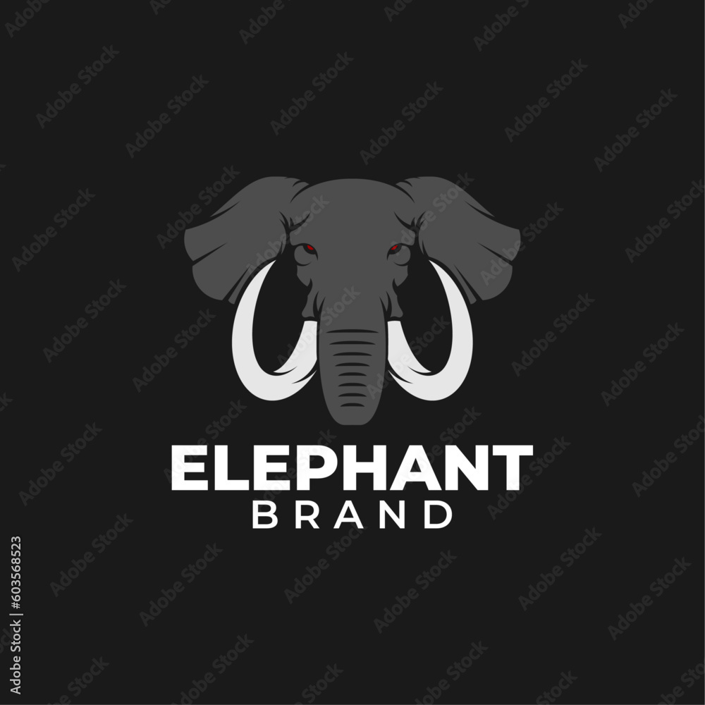 Obraz premium Elephant vector logo template